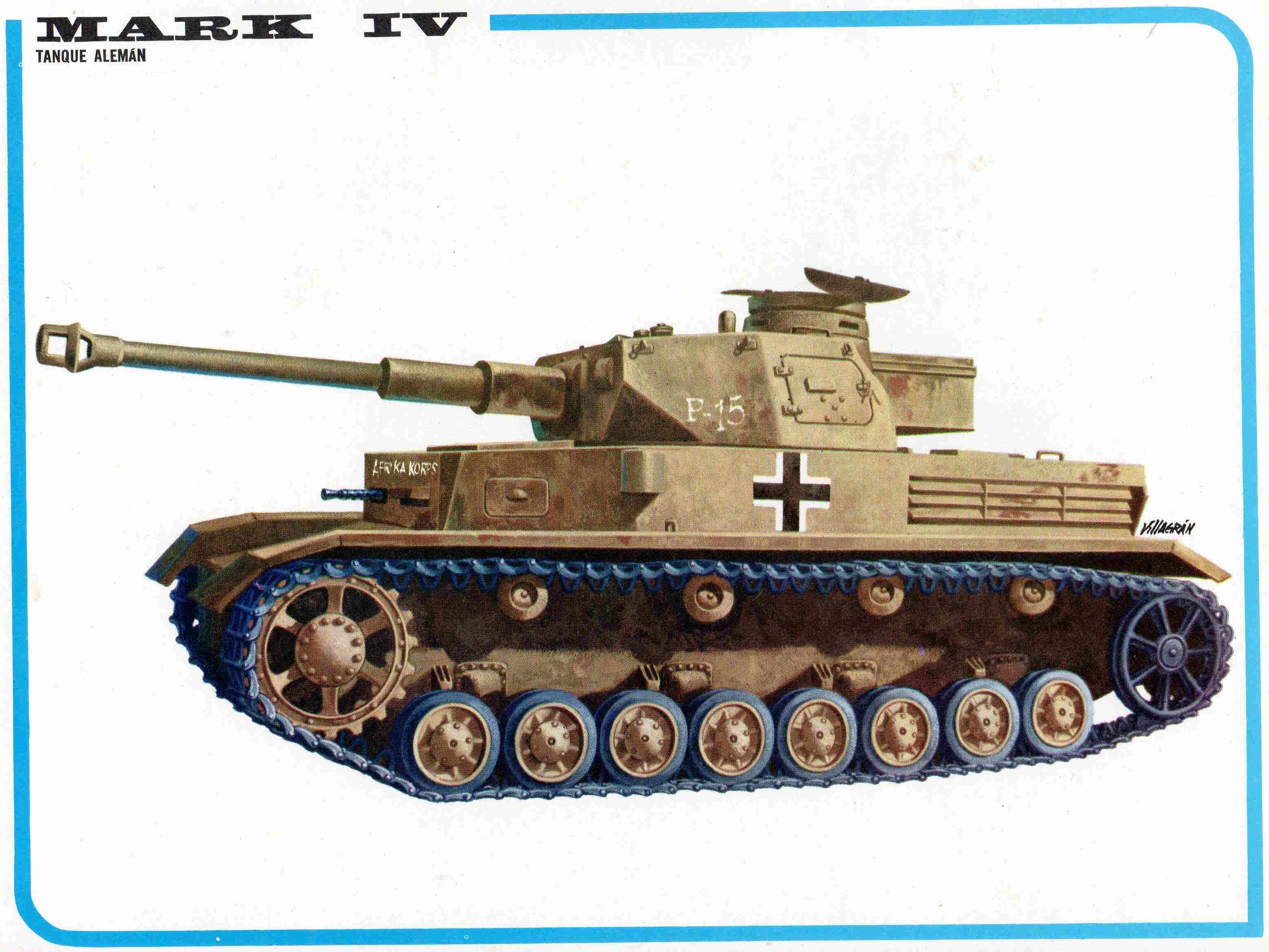 LAMINA 4086: MARK IV Tanque Aleman