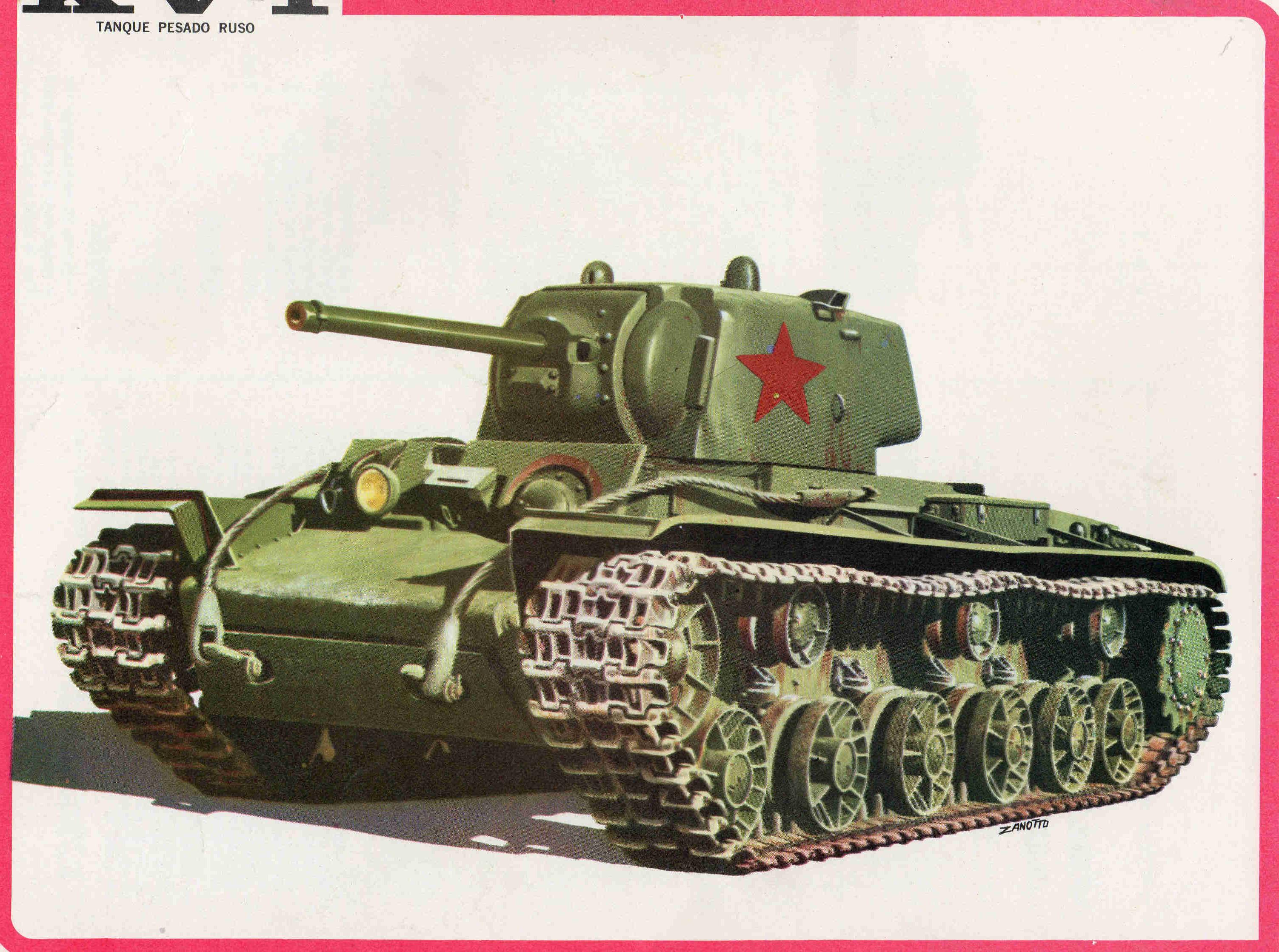 LAMINA 4089: KV-1 Tanque pesado Ruso
