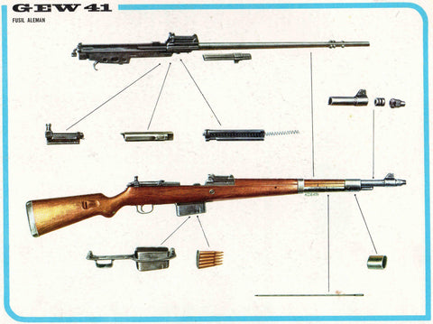 LAMINA 4096: GEW 41 Fusil Aleman