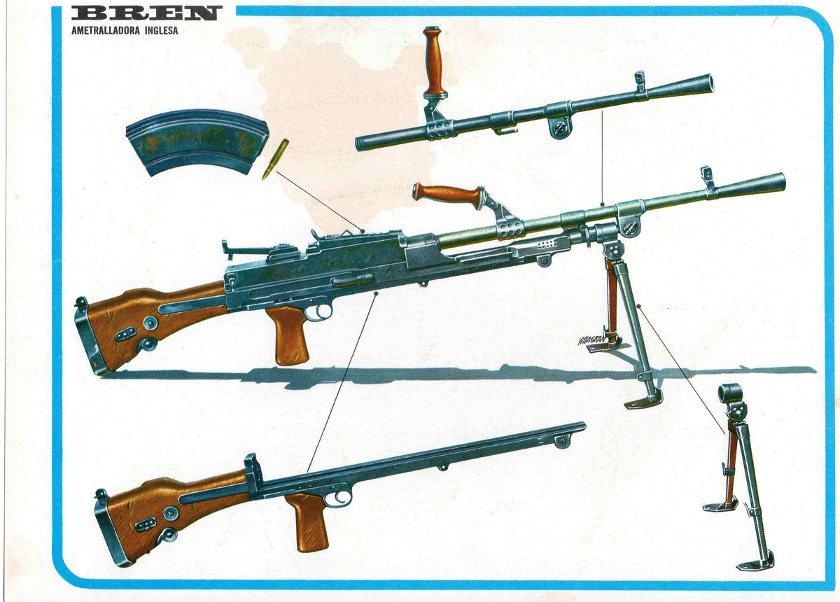 LAMINA 4097: BREN Ametralladora Inglesa