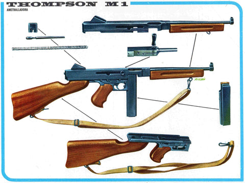 LAMINA 4099: THOMPSON M1 Ametralladora