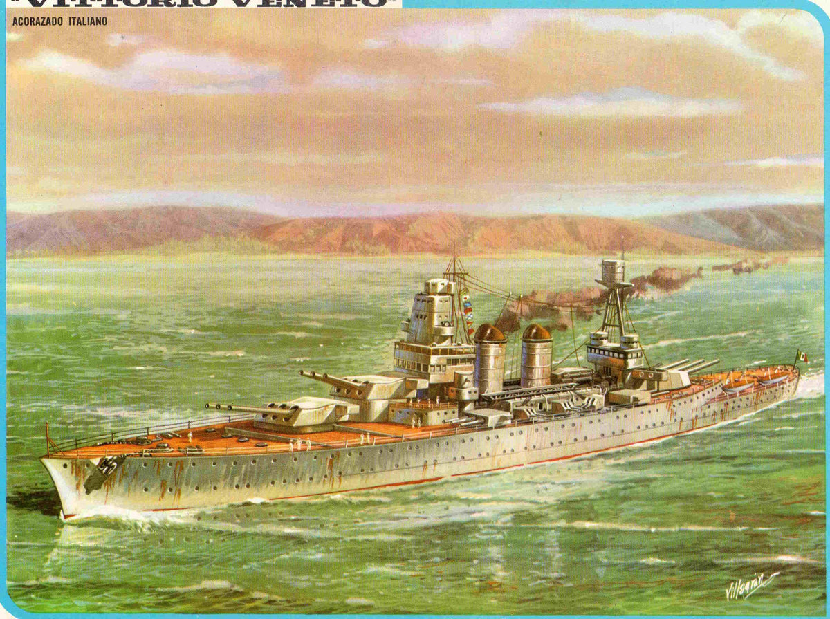 LAMINA 4113: VITTORIO VENETO Acorazado Italiano