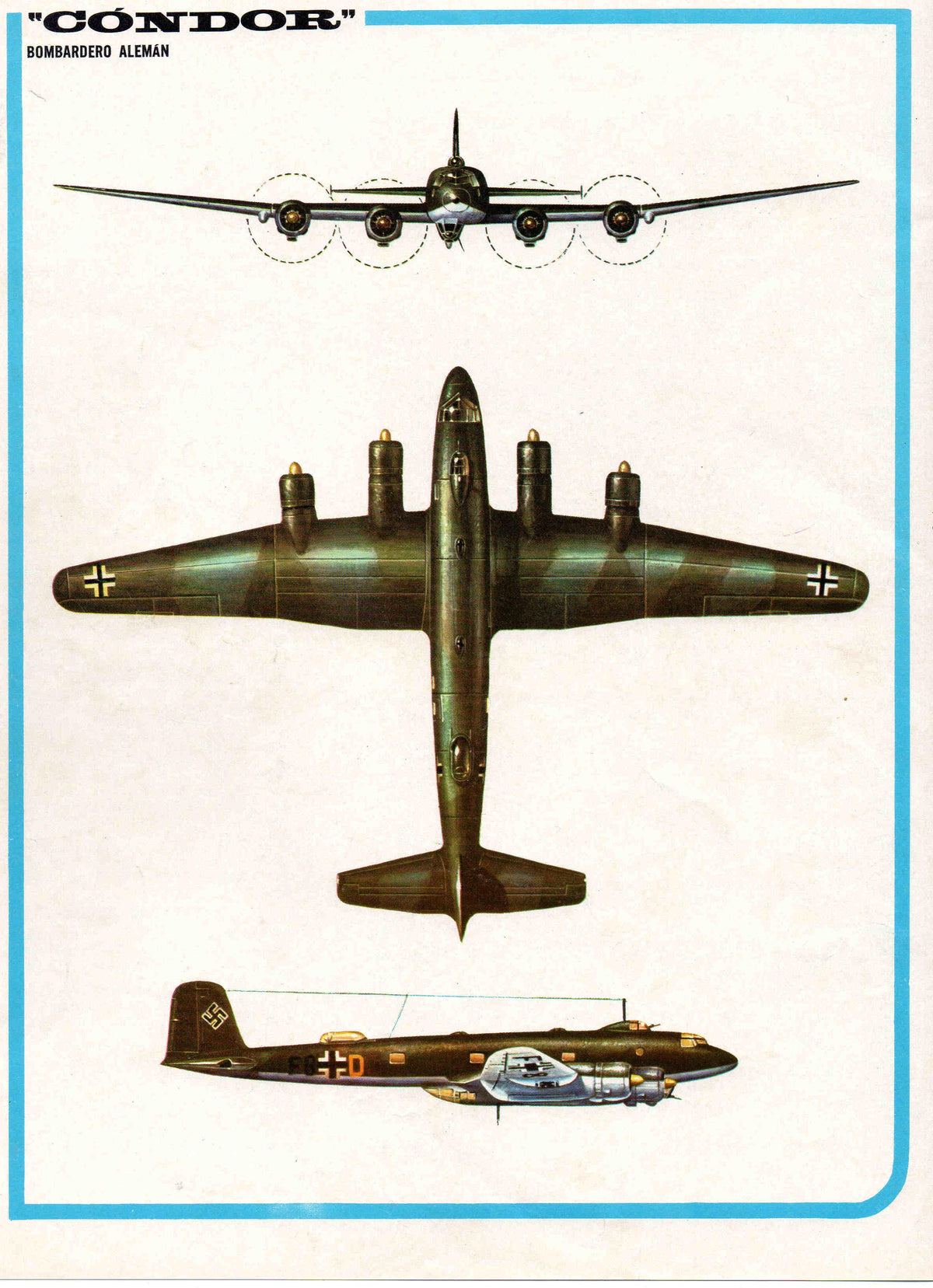 LAMINA 4126: CONDOR Bombardero Aleman