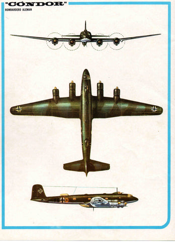 LAMINA 4126: CONDOR Bombardero Aleman