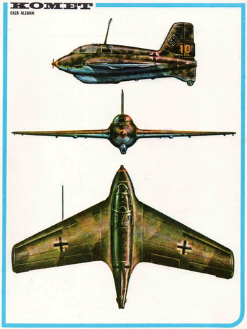 LAMINA 4130: KOMET Caza Aleman