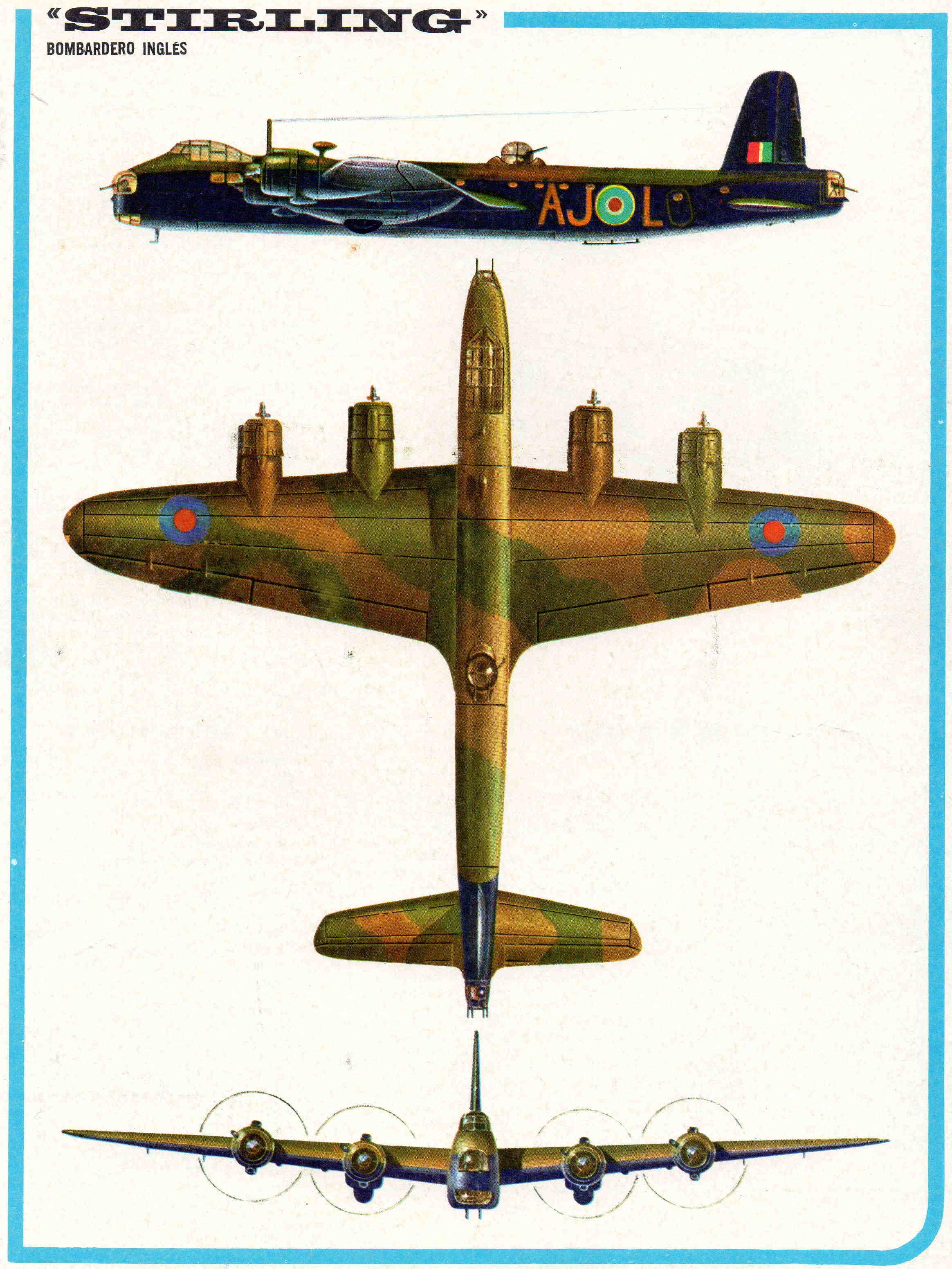 LAMINA 4133: STIRLING Bombardero Ingles