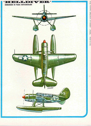 LAMINA 4137: HELLDIVER Bonbardero en picada Americano