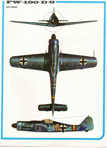 LAMINA 4141: FW-190/D-9 Caza Germano