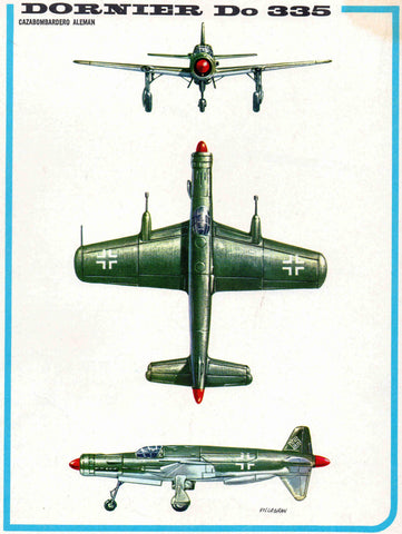 LAMINA 4142: DORNIER Do 335 Cazabombardero Aleman
