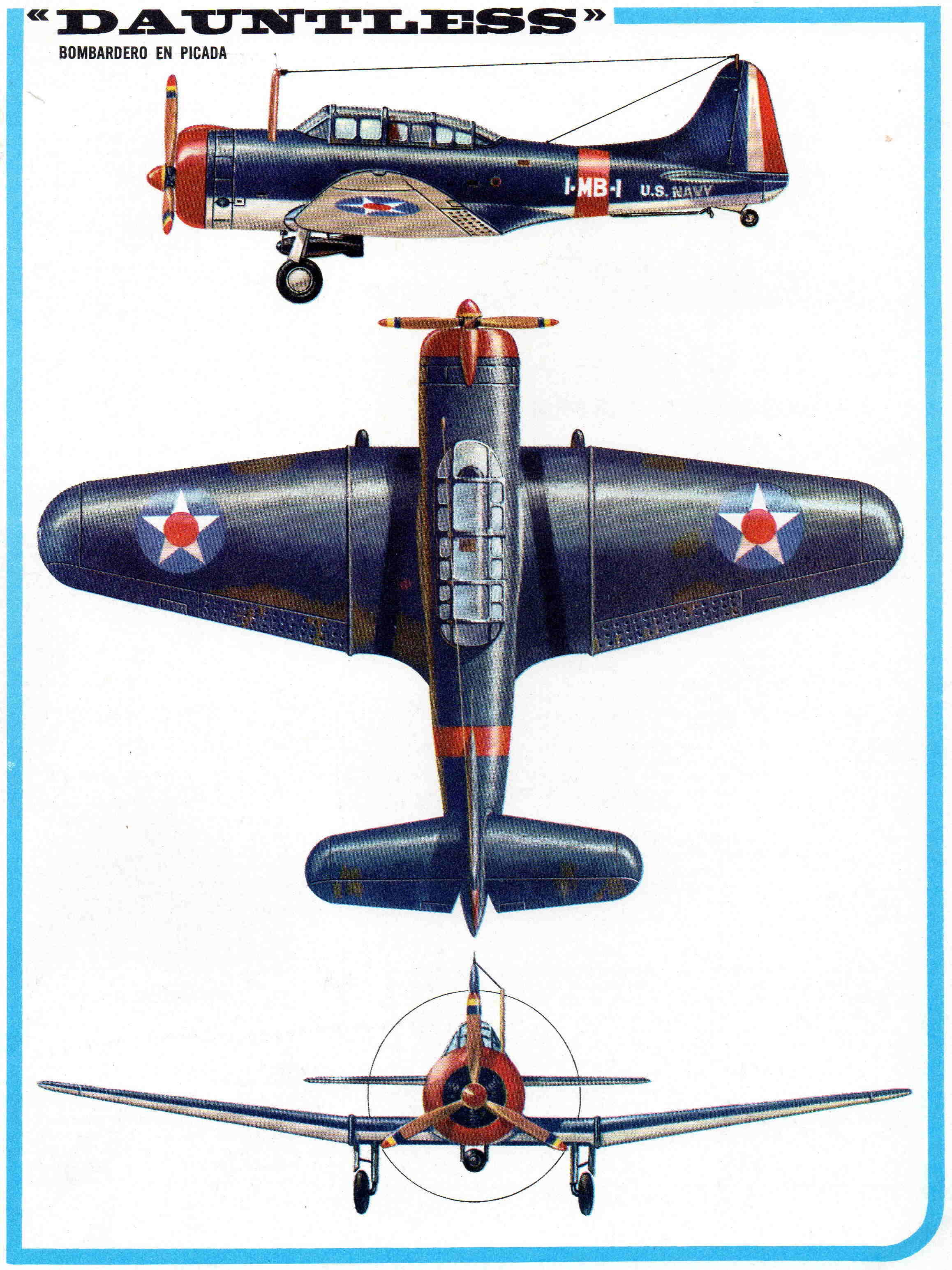 LAMINA 4147: DAUNTLESS Bombardero en picada