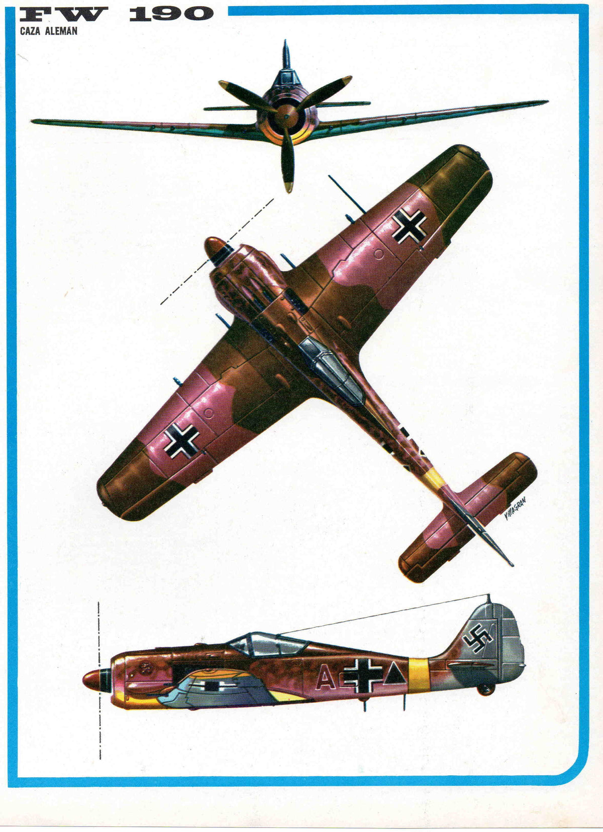 LAMINA 4150: FW 190 Caza Aleman
