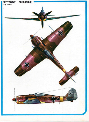 LAMINA 4150: FW 190 Caza Aleman