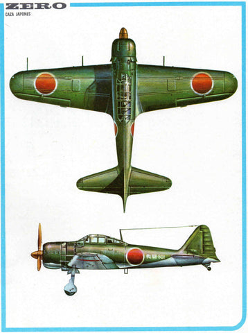 LAMINA 4160: ZERO Caza Japones