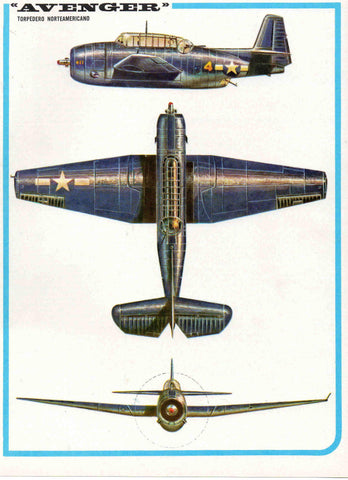 LAMINA 4164: AVENGER Torpedero Norteamericano
