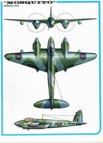LAMINA 4167: MOSQUITO Bombardero Ingles