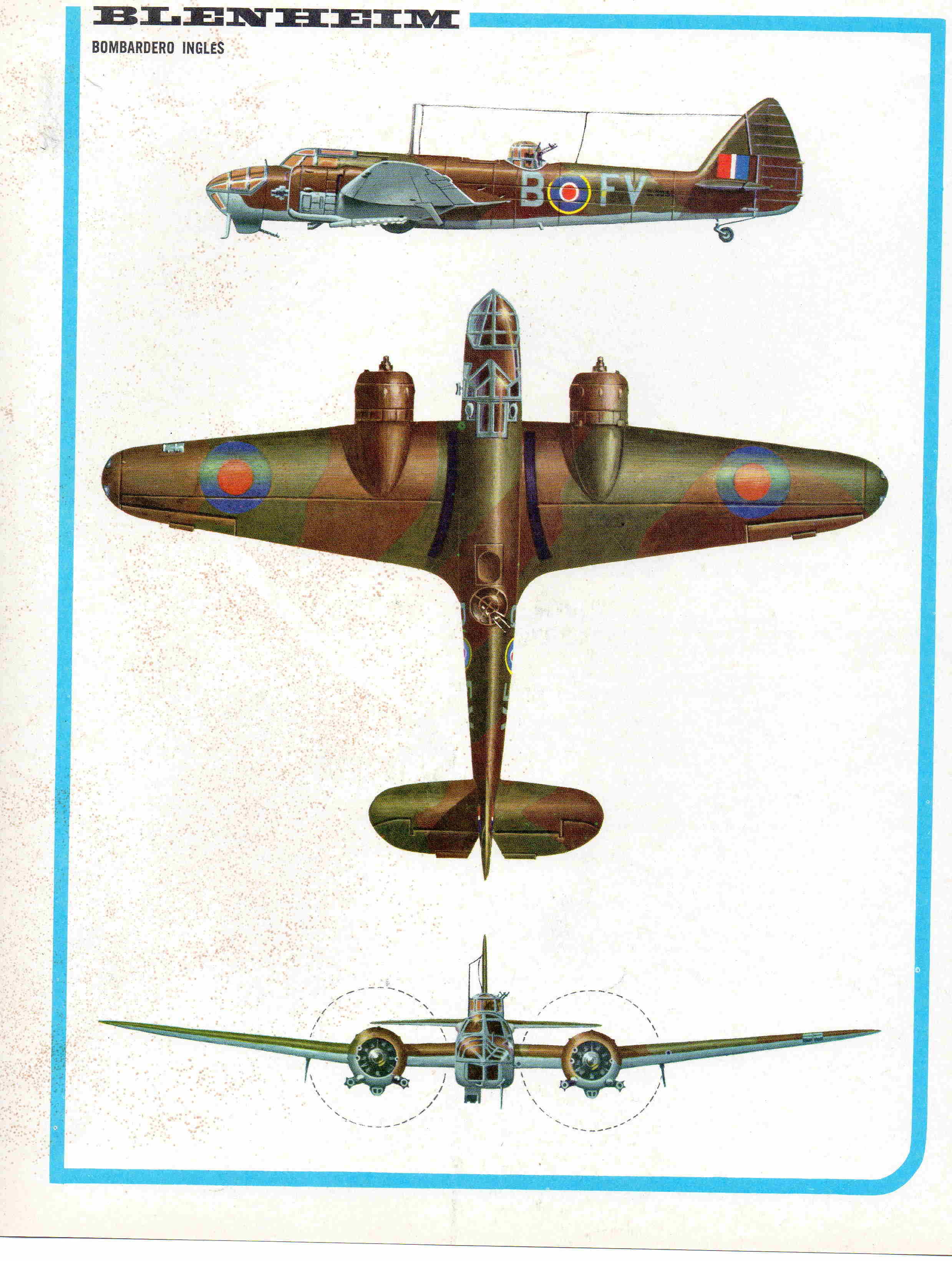 LAMINA 4168: BLENHEIM Bombardero Ingles