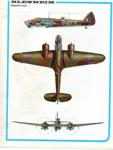 LAMINA 4168: BLENHEIM Bombardero Ingles