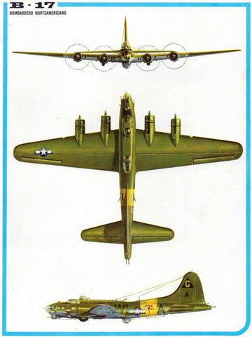 LAMINA 4170: B-17 Bombardero Norteamericano