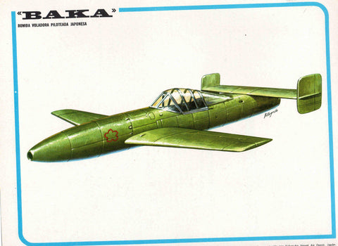 LAMINA 4175: BAKA Bomba voladora piloteada Japonesa