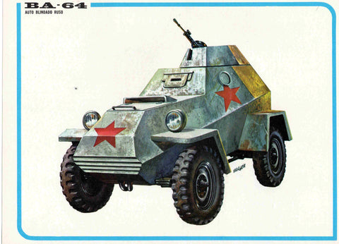 LAMINA 4182: BA-64 Auto blindado Ruso