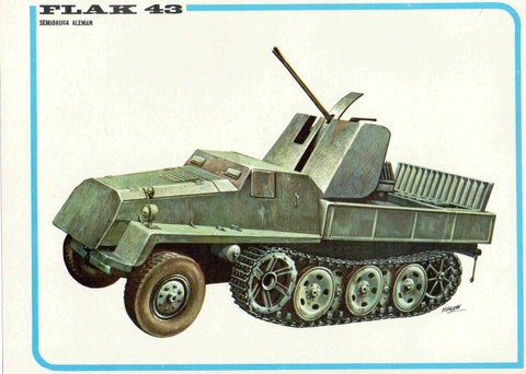 LAMINA 4189: FLAK 43 Semioruga Aleman