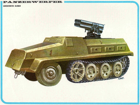 LAMINA 4190: PANZERWERFER Lanzacohetes Aleman