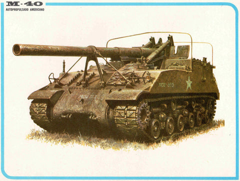 LAMINA 4191:  M-40 Autopropulsado Americano