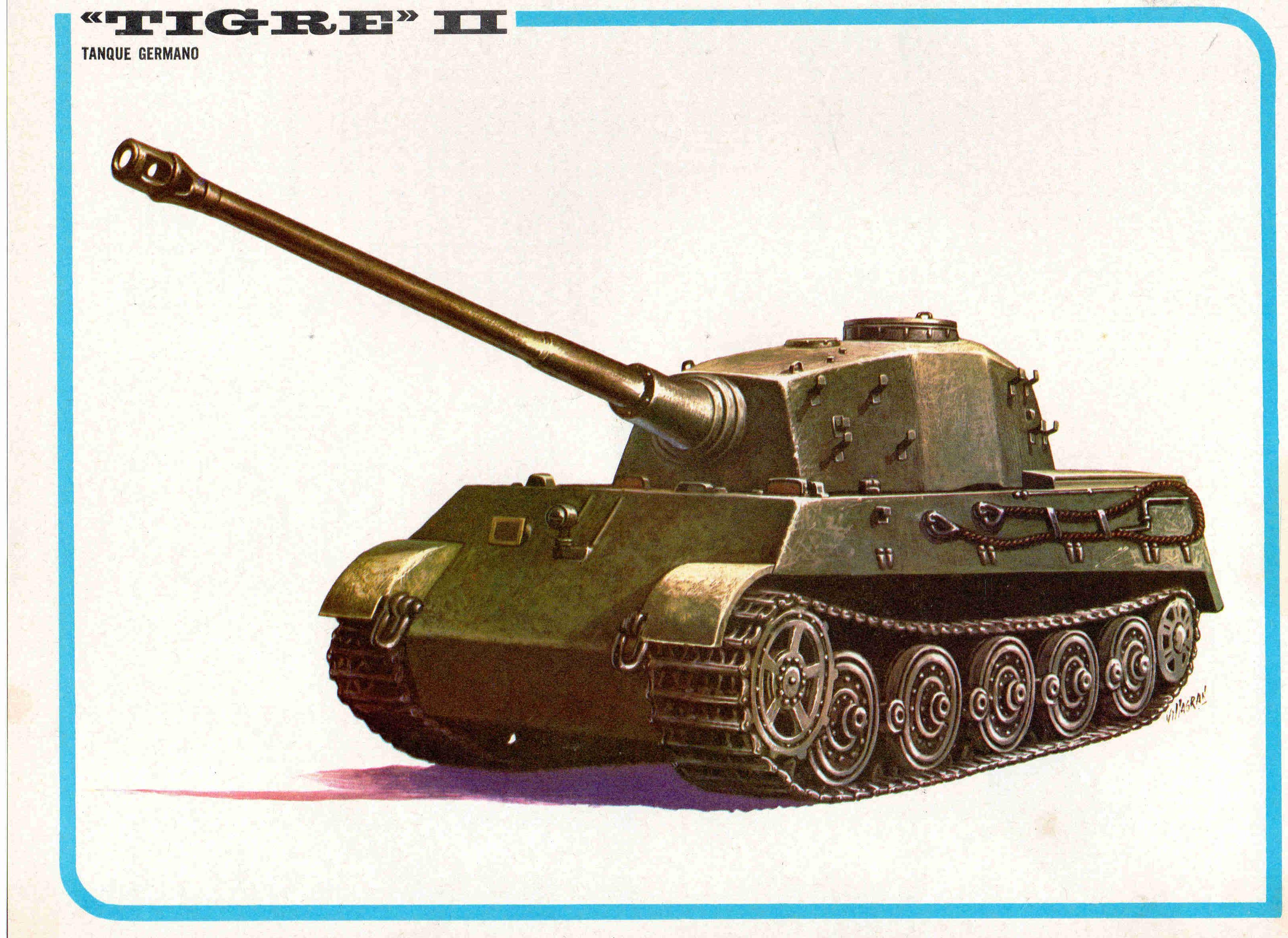 LAMINA 4192: TIGRE II Tanque Germano