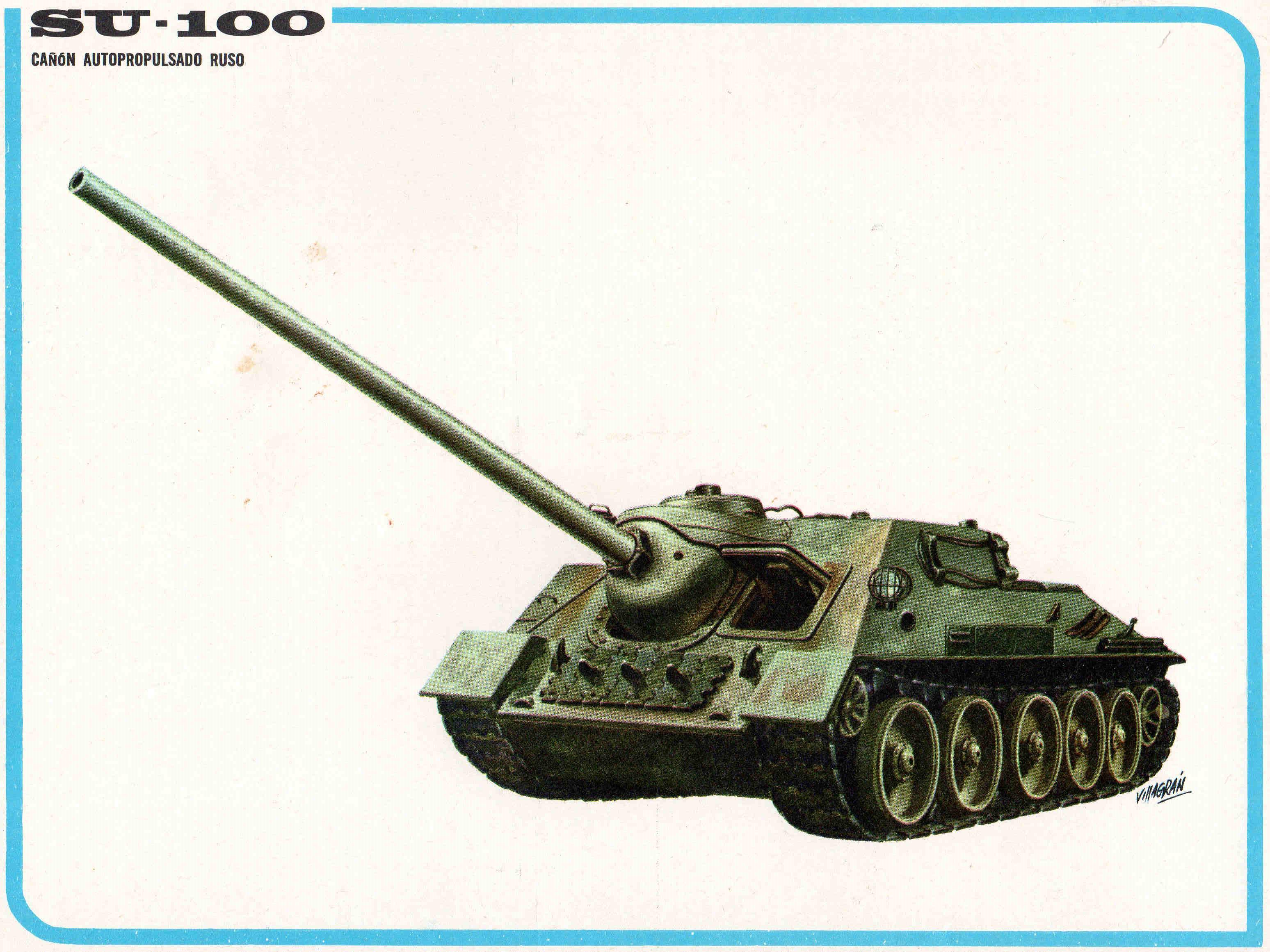 LAMINA 4194: SU-100 Cañon autopropulsado Ruso