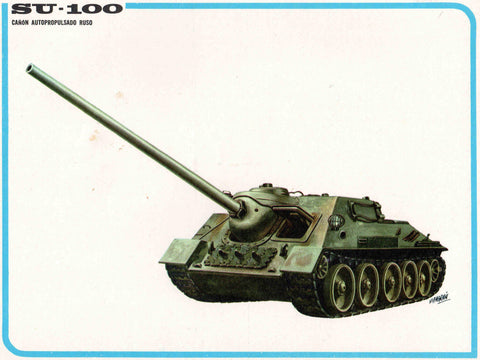 LAMINA 4194: SU-100 Cañon autopropulsado Ruso