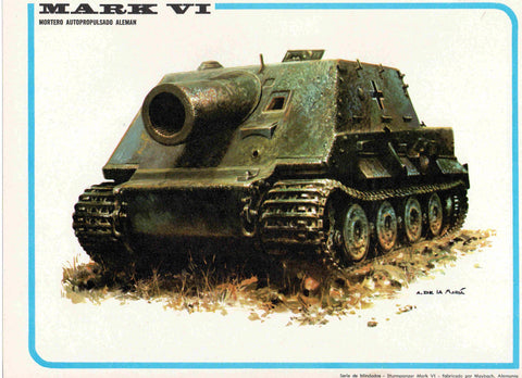 LAMINA 4195: MARK VI Mortero autopropulsado Aleman