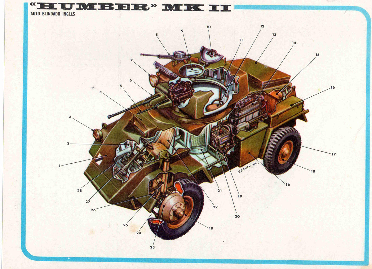 LAMINA 4199: HUMBER MKII Auto blindado Ingles