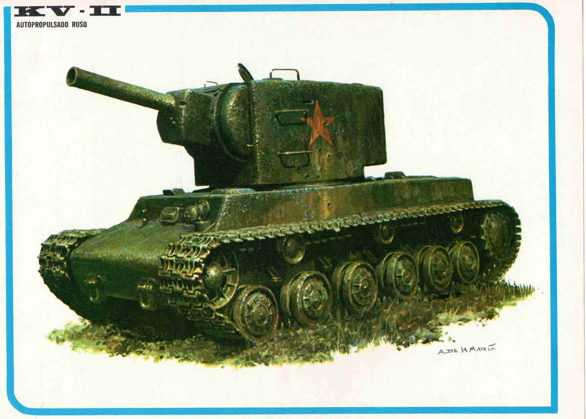 LAMINA 4200: KV -II Autopropulsado Ruso