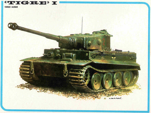 LAMINA 4203: TIGRE I Tanque Aleman