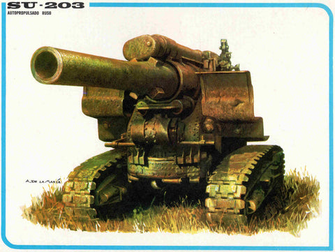 LAMINA 4204: SU-203 Autopropulsado Ruso