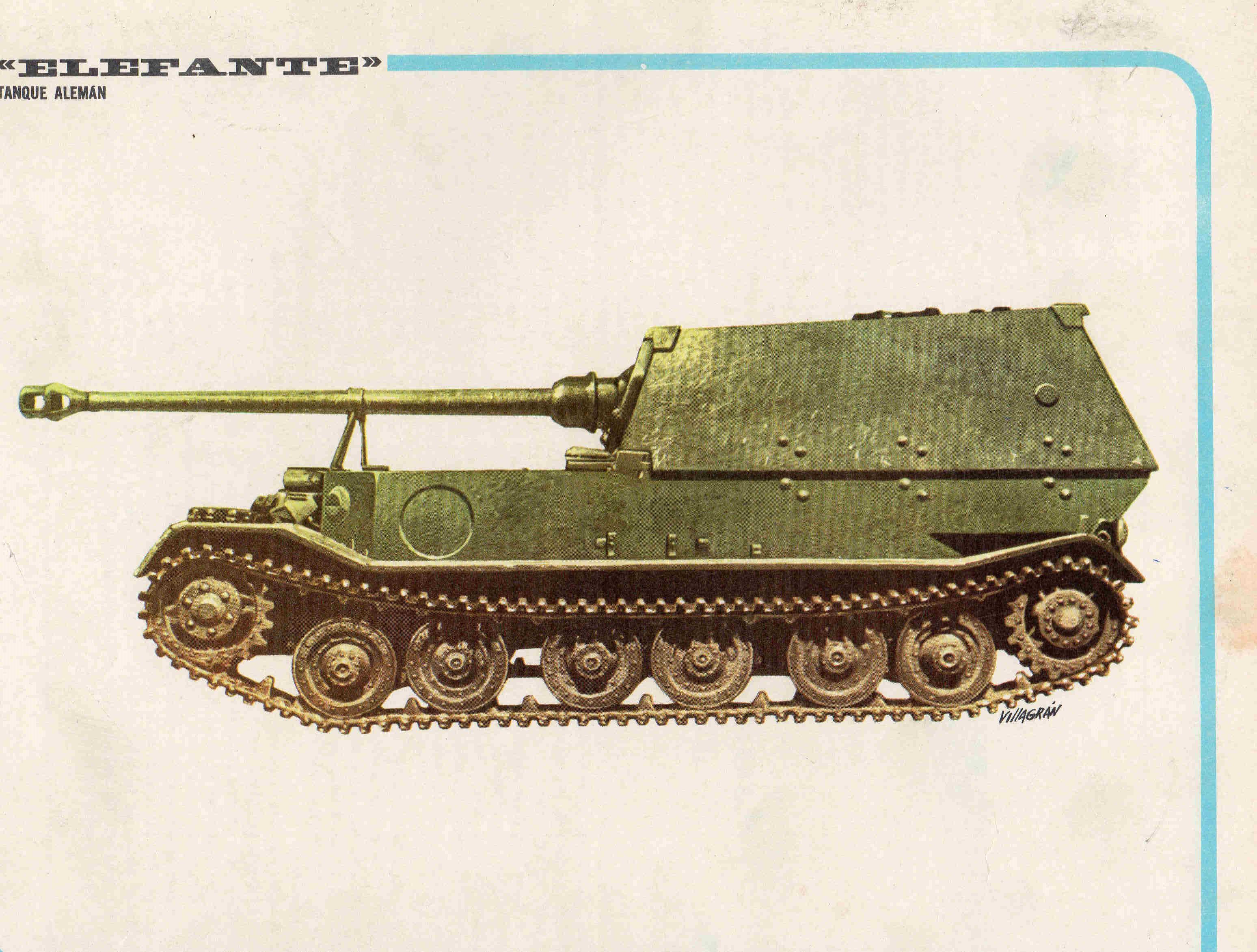 LAMINA 4209: ELEFANTE Tanque Aleman