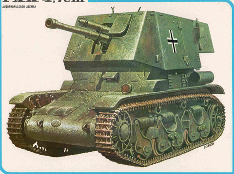 LAMINA 4211: PAK 4.7 cm Autopropulsado Aleman
