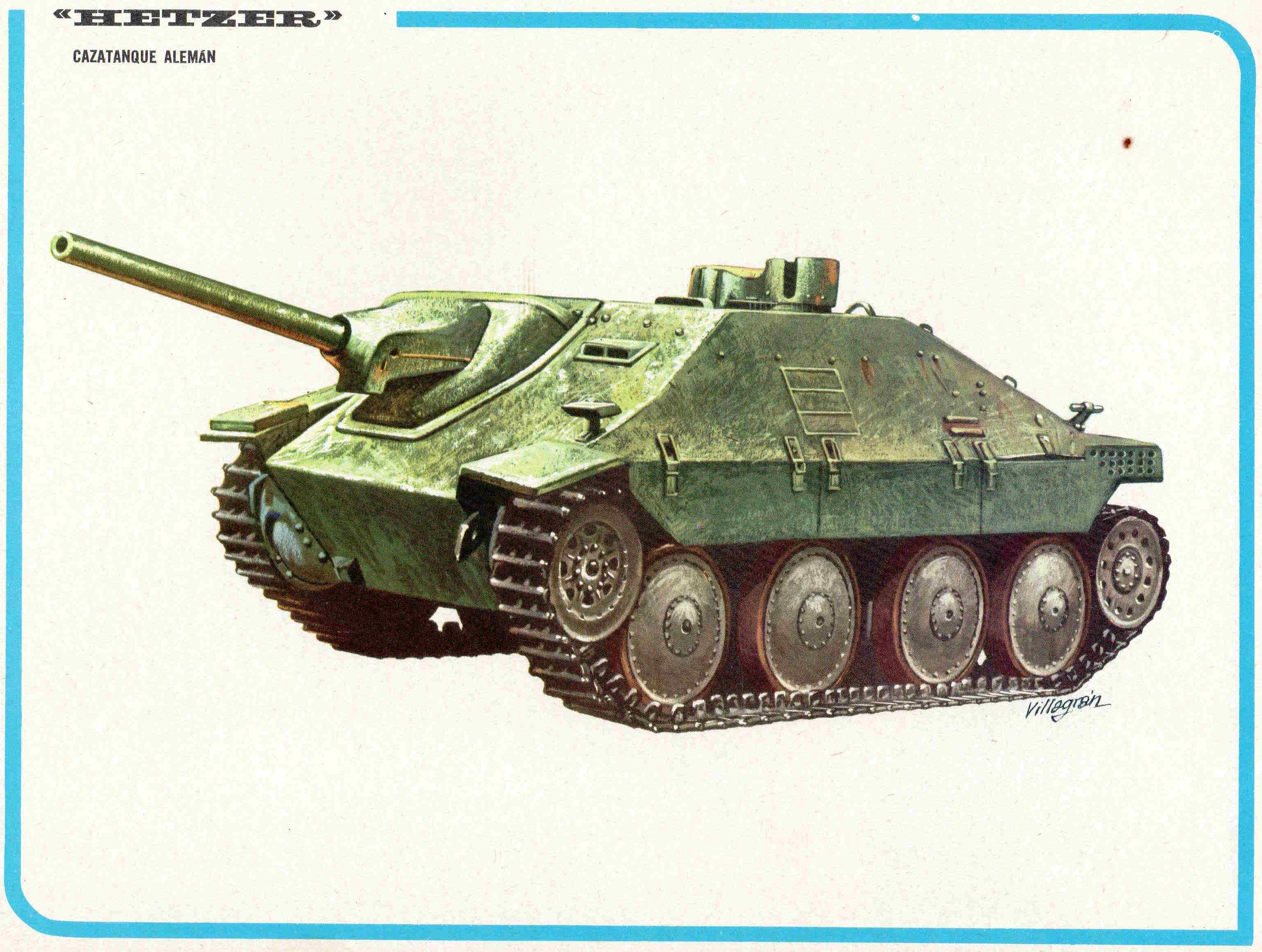 LAMINA 4212: HETZER Cazatanque Aleman
