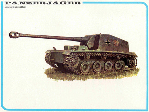 LAMINA 4213: PANZERJAGER Autopropulsado Aleman