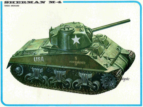 LAMINA 4214: SHERMAN M-4 Tanque Americano