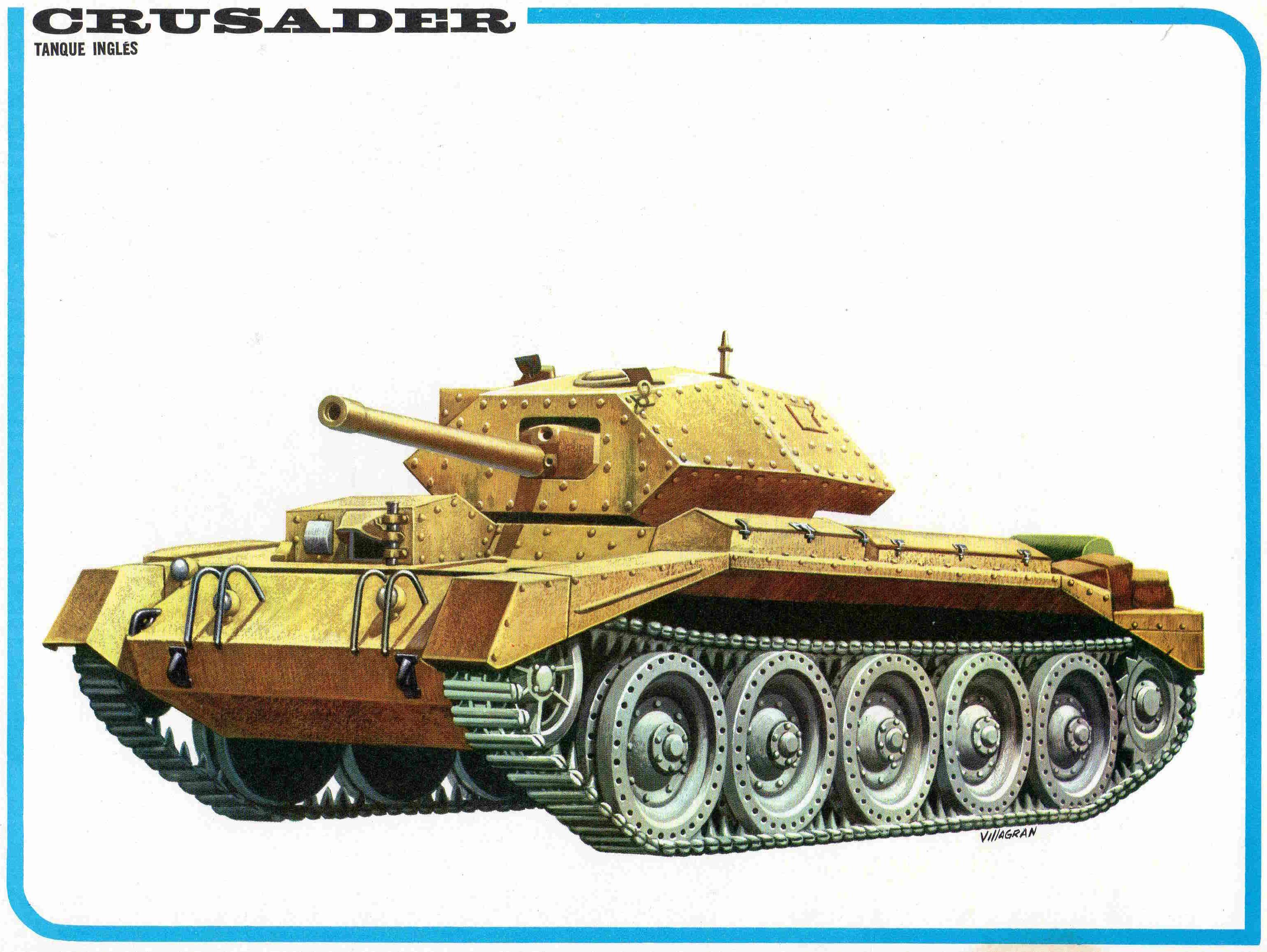 LAMINA 4220: CRUSADER Tanque Ingles