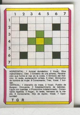 Cromo: Quien dijo, coleccion recreativa de chocolates Torras numero 12