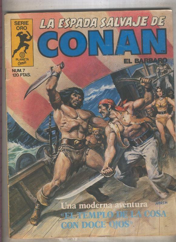 La Espada Salvaje de Conan primera edicion numero 007 (numerado 4 en trasera)