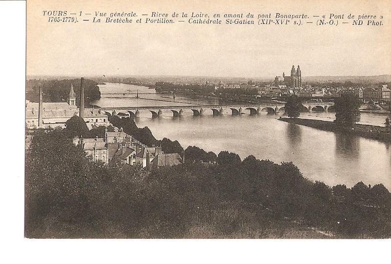 Postal 027011 : Tours, Rives de la Loire, Cathedrale St-Galien (XII-XV)