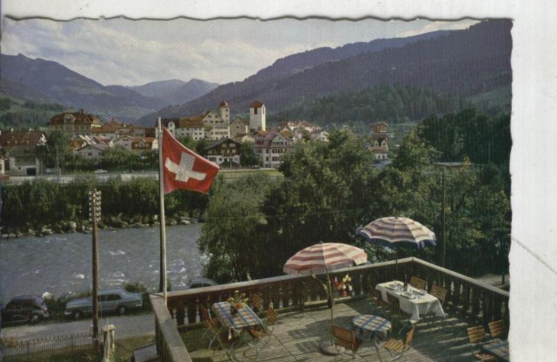 Postal 002162: Suiza-Aussicht von der Terrasse des Hotel