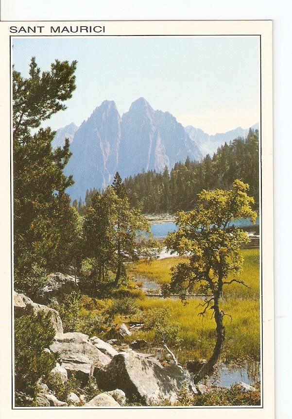 Postal 030092 : Espot (Lleida) Parc Nacional de Sant Maurici. Estany Ratera y Encants al fons