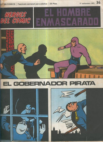 El hombre enmascarado de Burulan numero 34: El gobernador pirata