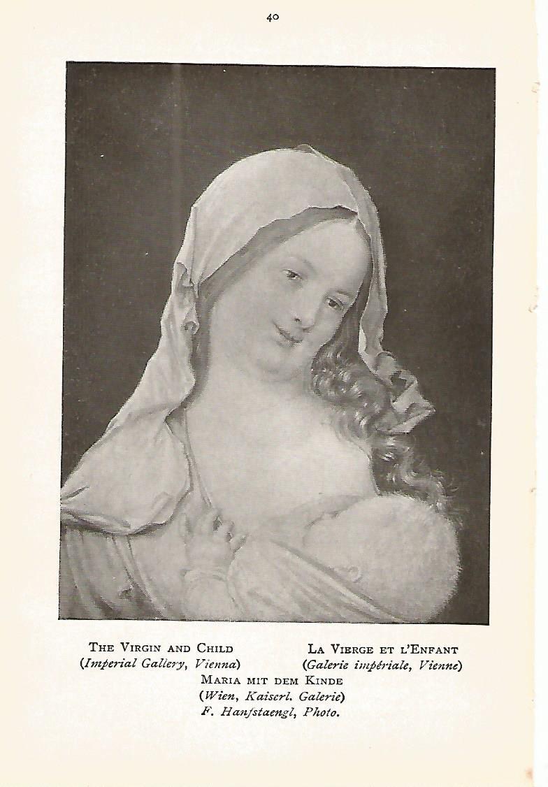 Lamina 331: DURER. La Virgen y el Niño