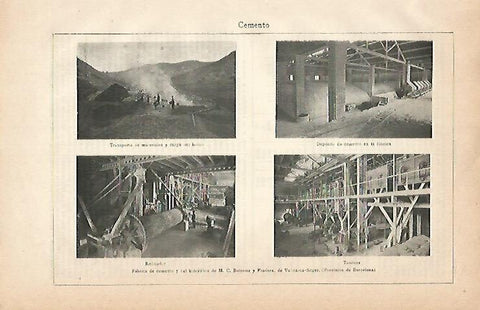 LAMINA ESPASA 2934: Fabrica de cemento Butsens y Fradera