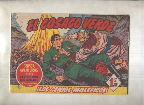 El Cosaco Verde original numero 031: Los genios maleficos (numerado 3 en trasera)